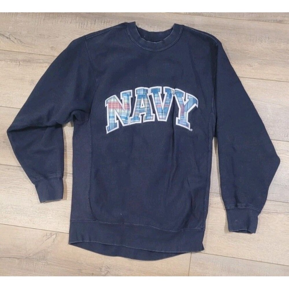 Vintage US Navy Midshipmen Crewneck Sweatshirt Womens Size Small MV Sport Pro